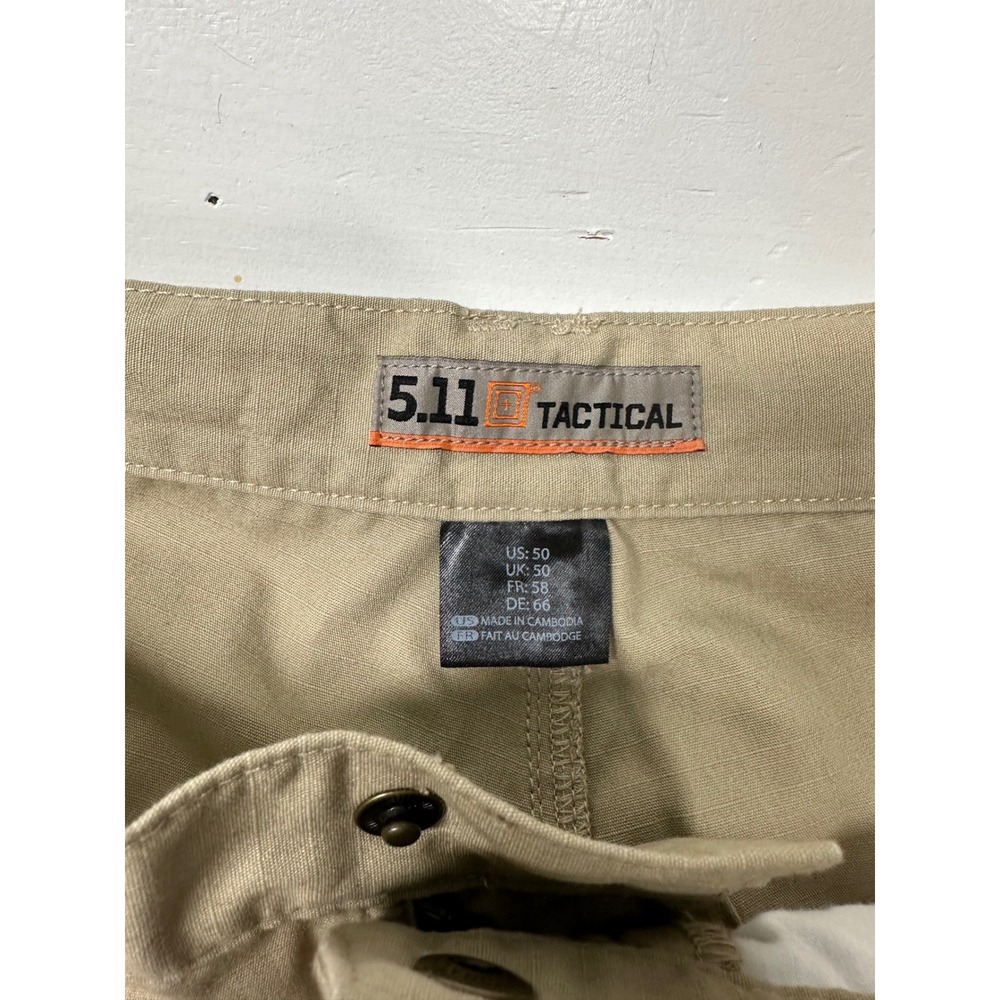 5.11 Tactical Pants Mens 50X39 Beige Relaxed‎ Fit Outdoor Workwear Cargo